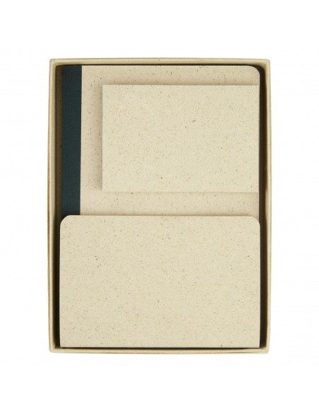Verde 3-piece grass paper stationery gift set